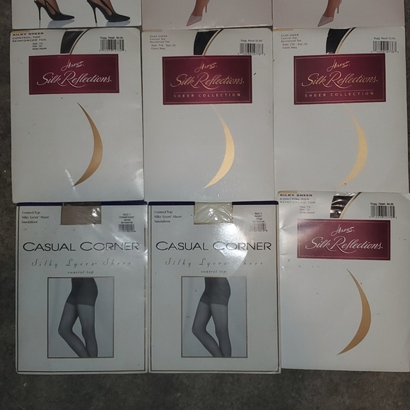 9 pairs of women's nylon/panythose- All 9wholeLot - Picture 4 of 7